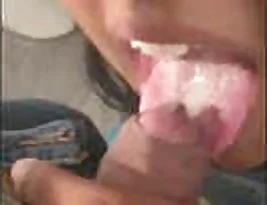Hot girl gives a blow job in the college bathroom and says that she wants to have all of it on her face