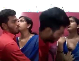 Boobs of an Indian girl are sucked at a cyber cafe