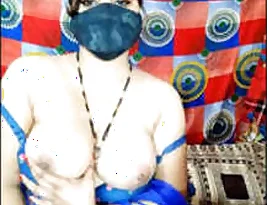 Beautiful Indian breast and private part show in a live webcam performance.