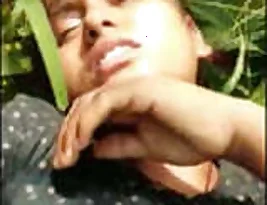 An Indian girl s seductive play in the jungle