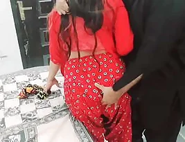 Indian maid serving her master with great zeal