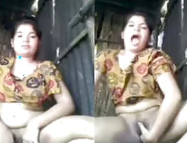 Beautiful Indian village girl fingering herself