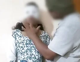 Hot office scene with a professor and a teacher with an Indian girl